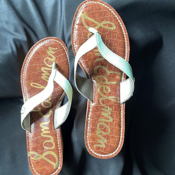 Sam Edelman mint green cork Romy wedge sandals NWOB sole is grip silicone Sz 8.5 - Picture 3 of 10